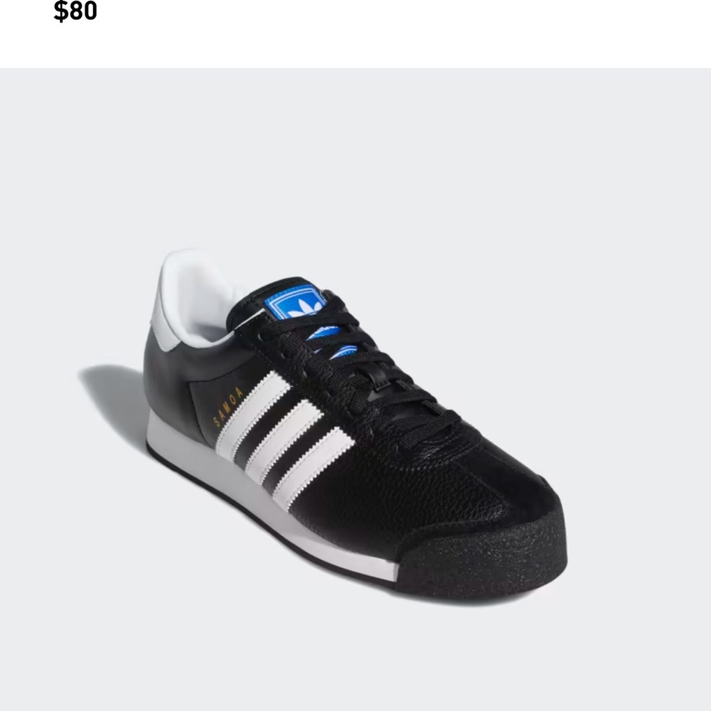 Adidas Samoa Black and White Sneakers - Picture 2 of 10